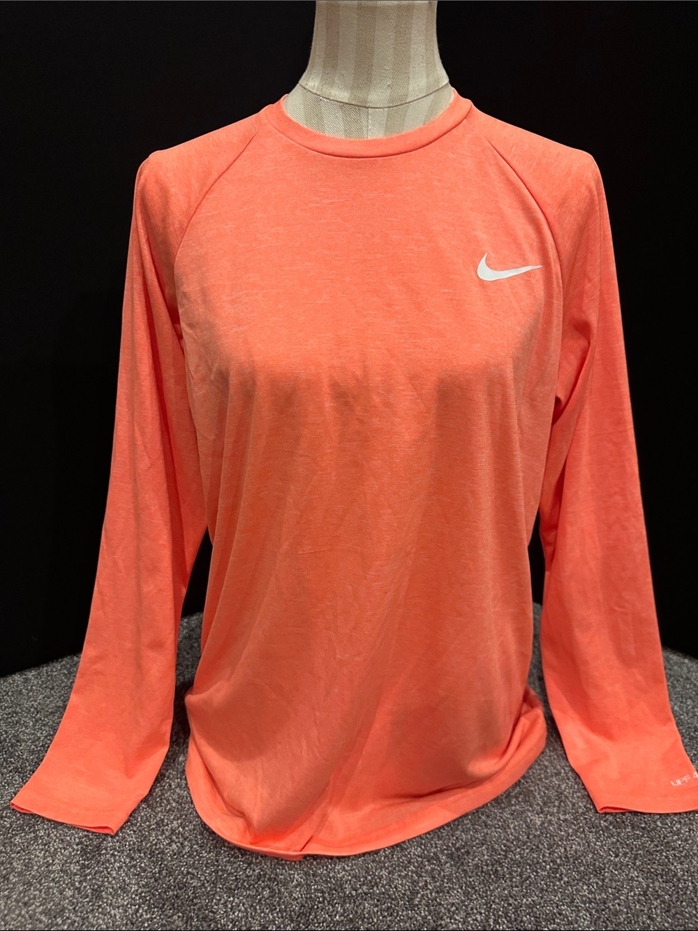 Nike Orange Long Sleeve dri-fit Performance Top